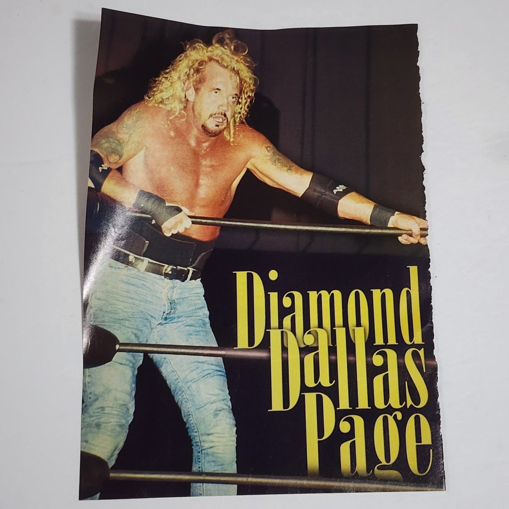 Diamond Dallas Page DDP WCW WWF wrestler vintage pinup clipping 8x10.5